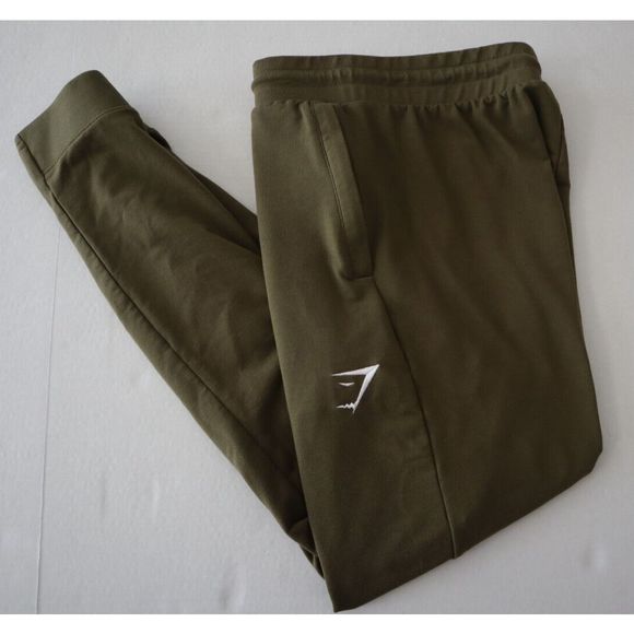 Gymshark GMBT4252 Men's Sz Medium Olive Green Critical Zip Jogger Pants - Picture 9 of 10